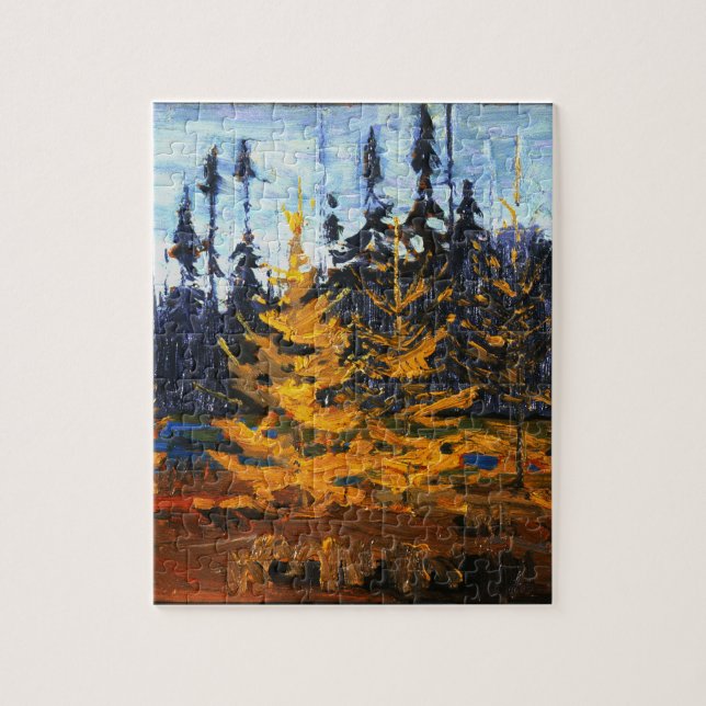 Schöner kanadischer Herbstwald von Tom Thomson (Vertikal)