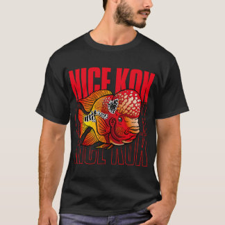 Schöner Kok Lustiger Flowerhorn Buntbarsch Fischha T-Shirt