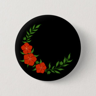Schöner KronenHalbmond der roten Blume Button
