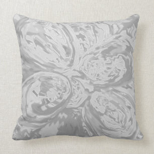 schöner Kunstwurf elegant klassisch grau Kissen