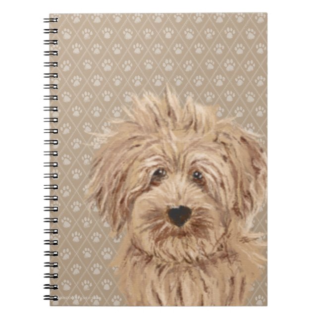 Schöner Labradoodle Notizblock (Vorderseite)