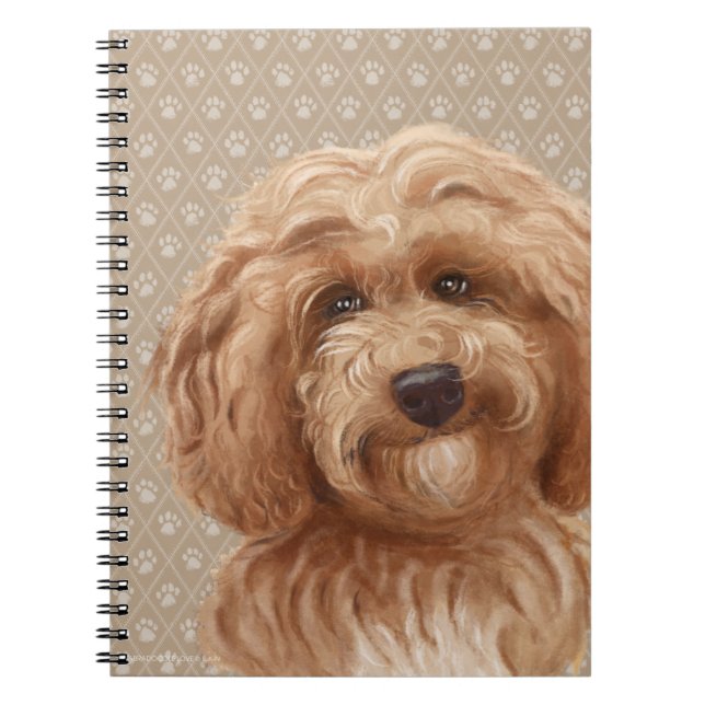 Schöner Labradoodle Notizblock (Vorderseite)