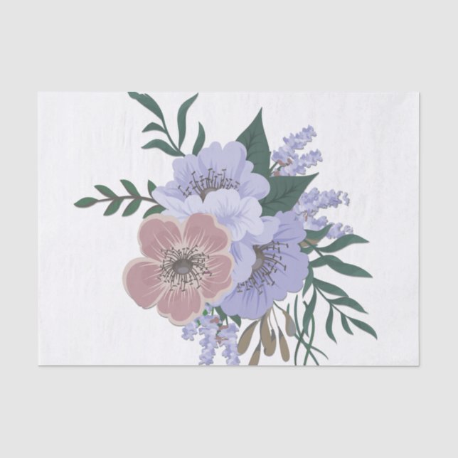Schöner Lavender in Bouquet Seidenpapier (Vorderseite)