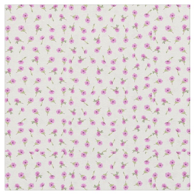 Schöner Lavender Lila Daisy Blume Design Stoff (Nahaufnahme)