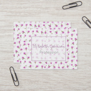 Schöner Lavender Lila Daisy Blume Design Visitenkarte