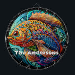 Schöner, lebendiger Fisch Dartscheibe<br><div class="desc">Fügen Sie Ihrem Spiel eine Farbe mit dieser stilvollen Fischillustrierung hinzu.</div>