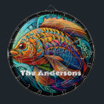 Schöner, lebendiger Fisch Dartscheibe<br><div class="desc">Fügen Sie Ihrem Spiel eine Farbe mit dieser stilvollen Fischillustrierung hinzu.</div>