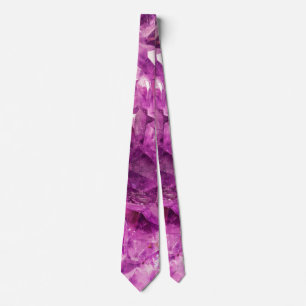 Schöner lila Amethyst Krawatte