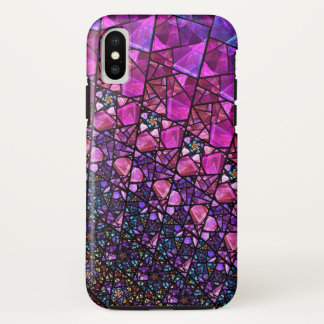 Schöner lila beflecktes Glas-Muster-Kasten Case-Mate iPhone Hülle