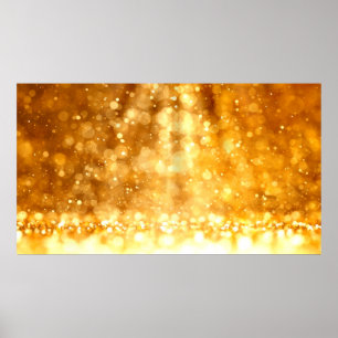 Schöner luxuriöser goldgelber Glitzer Hintergrund. Poster