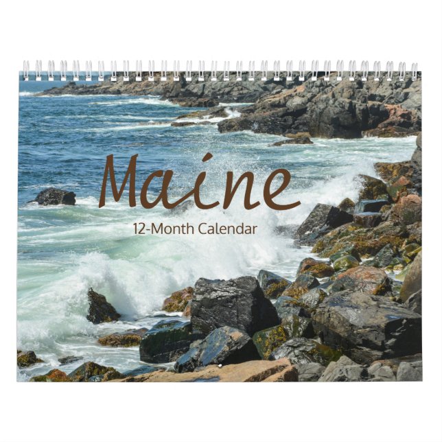 Schöner Maine 12-monatiger Kalender (Titelbild)