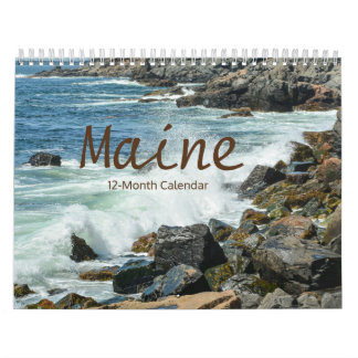 Schöner Maine 12-monatiger Kalender