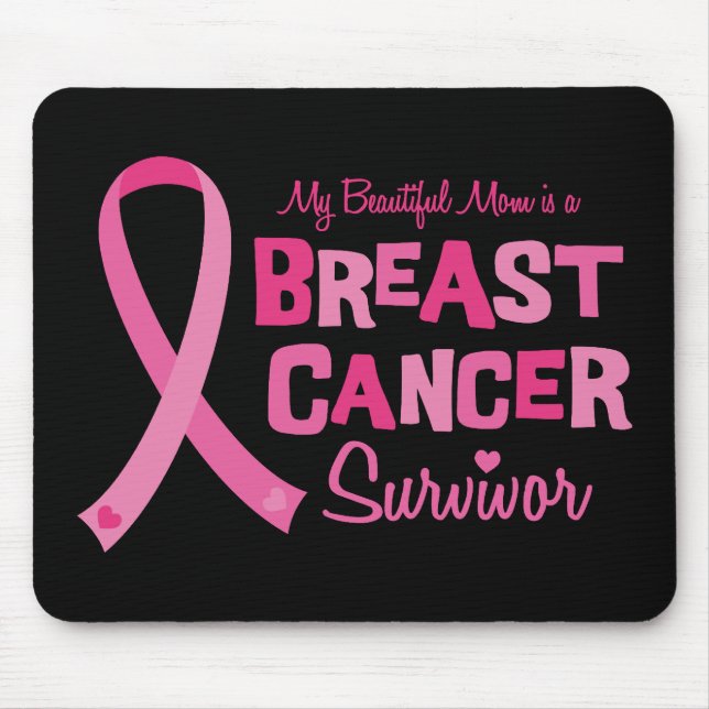 Schöner Mama-Brustkrebs-Überlebender Mousepad (Vorne)
