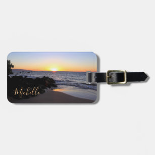 Schöner Maui-Sonnenuntergang-Gepäckanhänger Gepäckanhänger