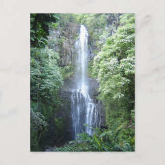 Schöner Maui Wasserfall Postkarte