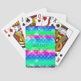 Schöner Meerjungfrau-Stil, elegant und elegant Spielkarten