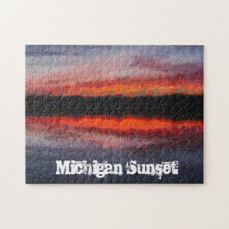 Schöner Michigan-Sonnenuntergang