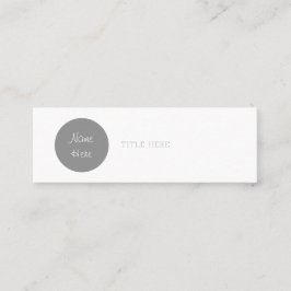 Schöner Minimalistischer Mini Visitenkarte