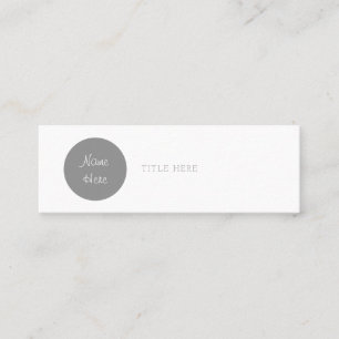 Schöner Minimalistischer Mini Visitenkarte