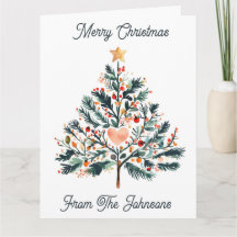 Schöner minimalistischer Weihnachtsbaum im Tole-St