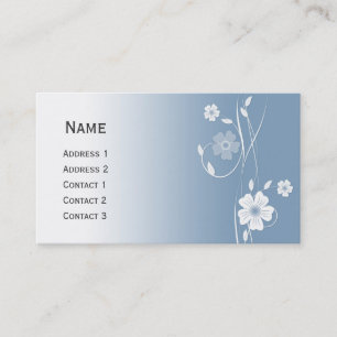 Schöner moderner Blumenmustertaschenkalender Visitenkarte