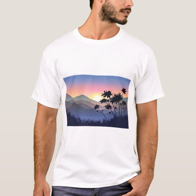 Schöner Morgen T-Shirt (Vorderseite)