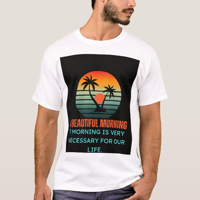 Schöner morgendlicher Design-T - Shirt (Vorderseite)