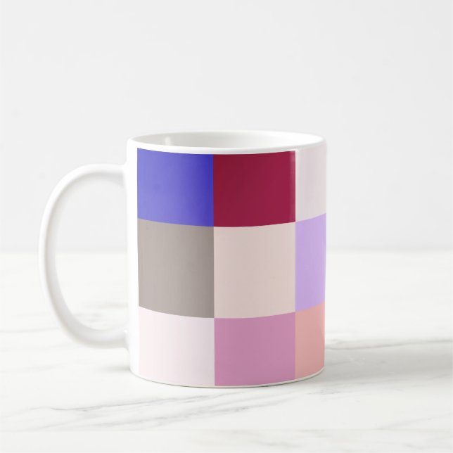 Schöner Multicolor-Karierter Stil Kaffeetasse (Links)