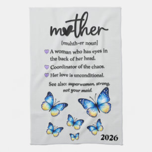 Schöner Muttertag Mutter Definition Geschirrtuch