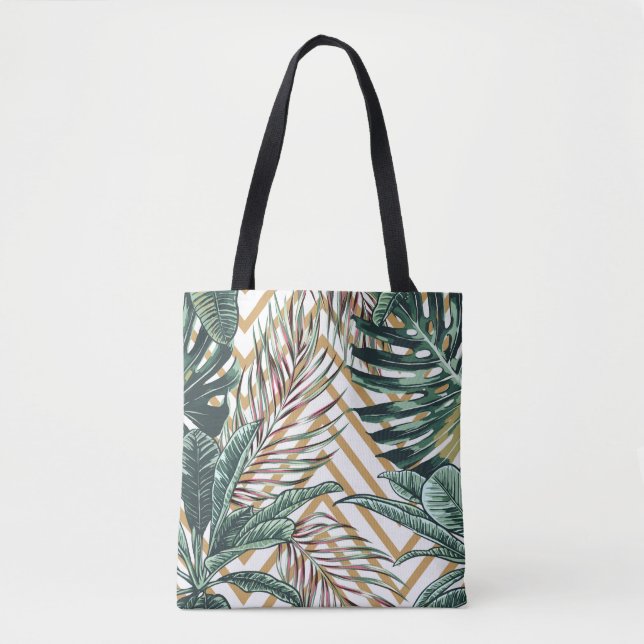Schöner, nahtloser, blumengeschmückter Hintergrund Tasche (Vorderseite)