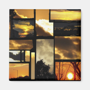 Schöner Natur-Sonnenaufgang-und Magnet