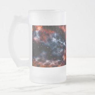 Schöner Nebelfleck-Fotoentwurf Mattglas Bierglas