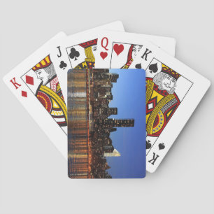 Schöner New Yorker Abend Skyline Spielkarten
