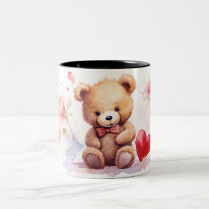 schöner niedlicher Bär Zweifarbige Tasse