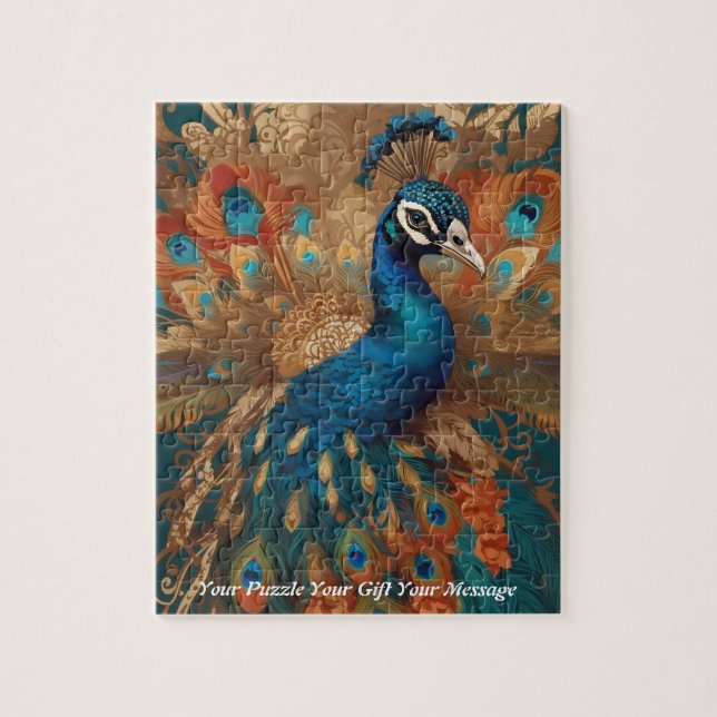 Schöner Niedlicher Pfauenvogel (Vertikal)