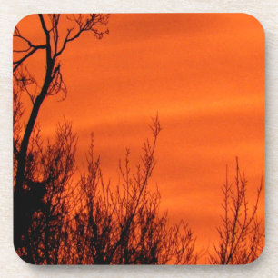 Schöner Orange Sonnenaufgang in Kansas Untersetzer