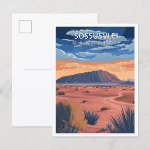 Schöner Ort Sossusvle Namibia Reise Postkarte