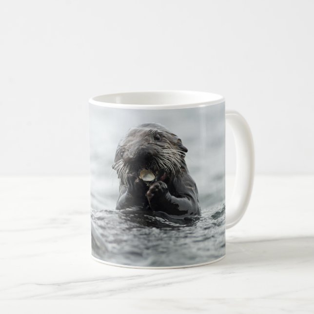 Schöner Otter Kaffeetasse (VorderseiteRechts)
