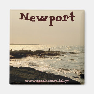 Schöner Ozean im Newport-Magnetentwurf Magnet