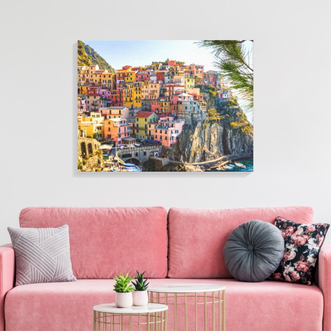 Schöner Palermo, Sizilien Italien auf einer Klippe Leinwanddruck (Insitu (Wohnzimmer))