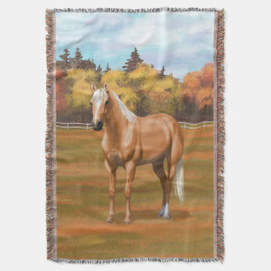 Schöner Palomino Quarter Reitstall Decke
