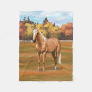 Schöner Palomino Quarter Reitstall Fleecedecke