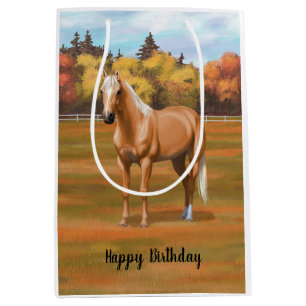 Schöner Palomino Quarter Reitstall Mittlere Geschenktüte