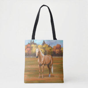 Schöner Palomino Quarter Reitstall Tasche