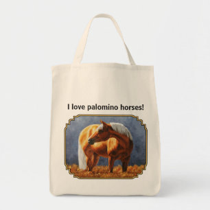 Schöner Palomino Quarter Reitstall Tragetasche