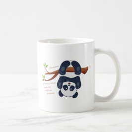 schöner Panda auf dem Kopf Kaffeetasse