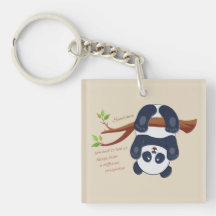 schöner Panda auf dem Kopf