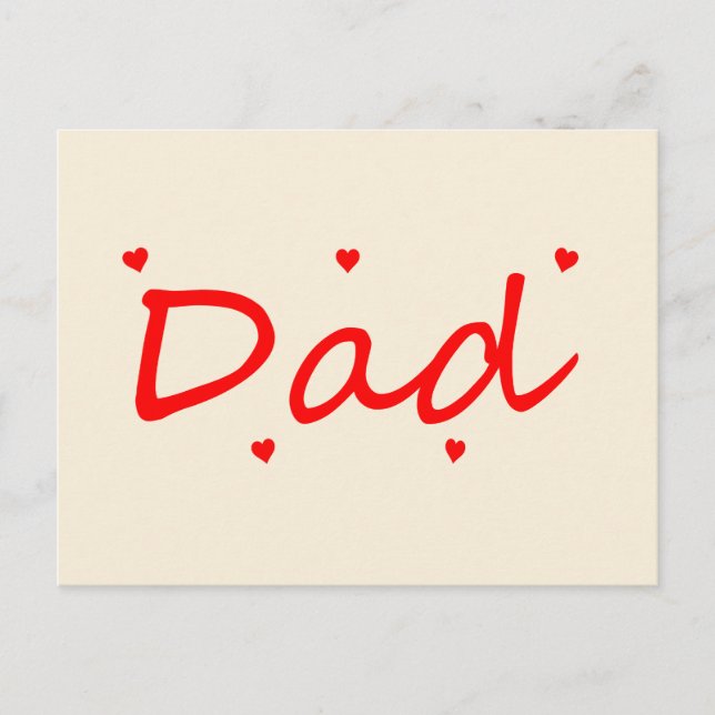 Schöner Papa  Postkarte (Vorderseite)