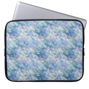 Schöner, pastellfarbener Blau- und rosafarbener La Laptopschutzhülle