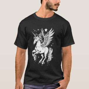 Schöner Pegasus Geflügeltes Pferd Mythisches Griec T-Shirt